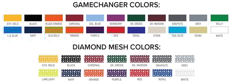 G174 Diamond Mesh and GameChanger Snapback Colors