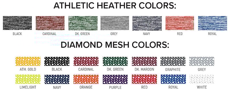 G178 Heather and Diamond Mesh Snapback Colors