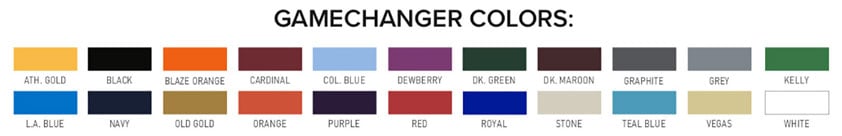 GP510 GP511 GP512 GP513 Series All Over Perforated GameChanger Colors