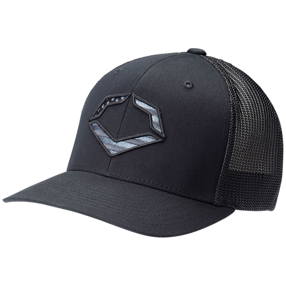 Evoshield USA Flex-Fit Trucker Cap Black Large/X-Large