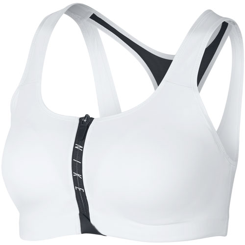 nike front zip sports bra