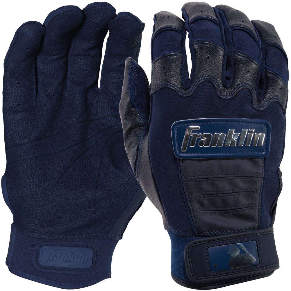 Franklin Sports Franklin Adult CFX Pro Chrome Dip Batting Gloves Navy X-Large