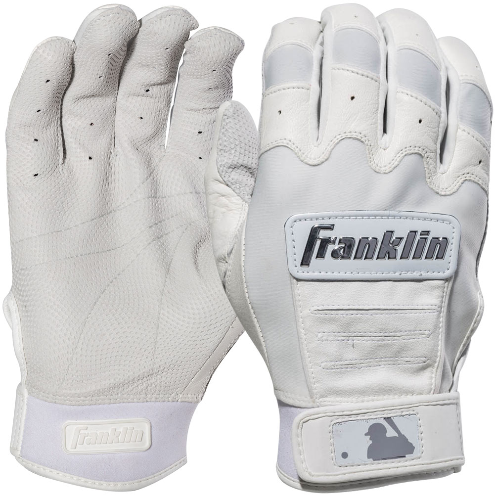 Franklin Sports Franklin Adult CFX Pro Chrome Dip Batting Gloves White Large