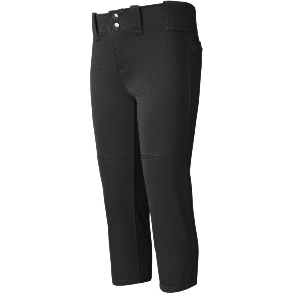 Mizuno Youth Belted Fastpitch Softball Pant Black M