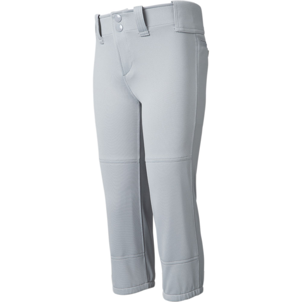 Mizuno Youth Belted Fastpitch Softball Pant Grey XL