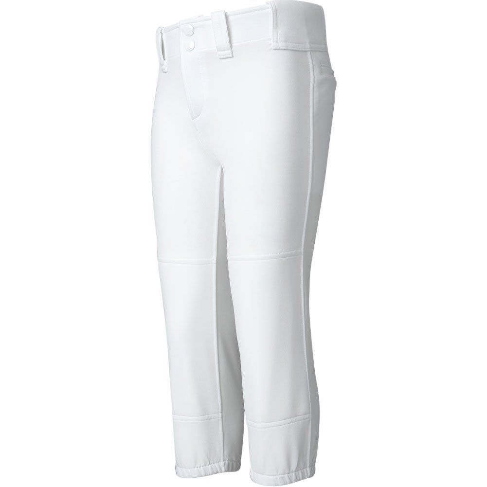 Mizuno Youth Belted Fastpitch Softball Pant White L