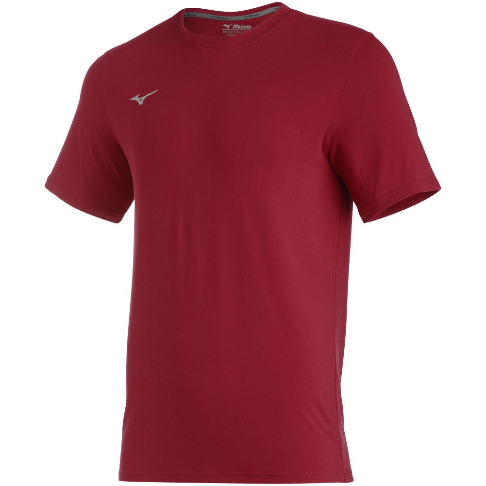 Mizuno Mens Comp Diamond Short Sleeve Crew Cardinal L