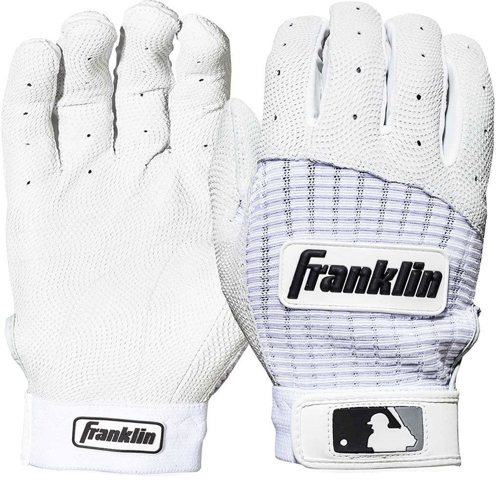 Franklin Sports Franklin Adult Pro Classic Batting Glove White/White Large