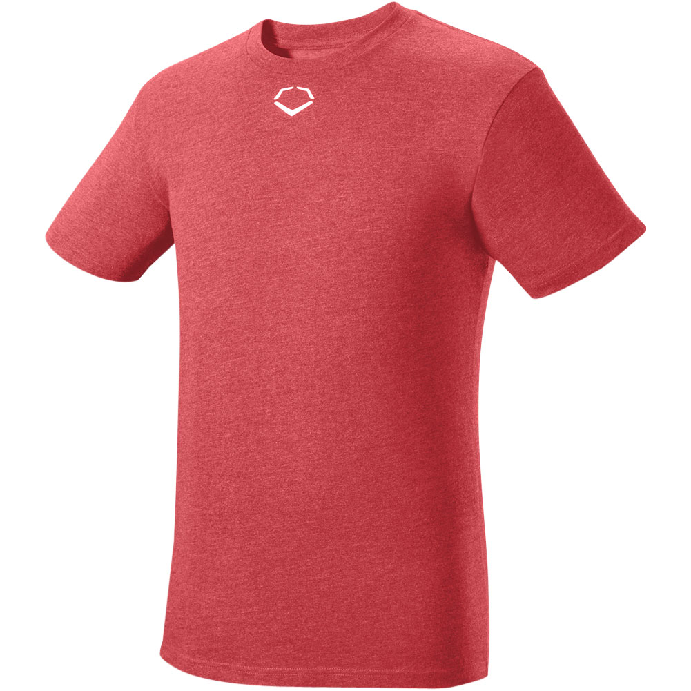 Evoshield Mens Short Sleeve Baseball T-Shirt Scarlet 2XL