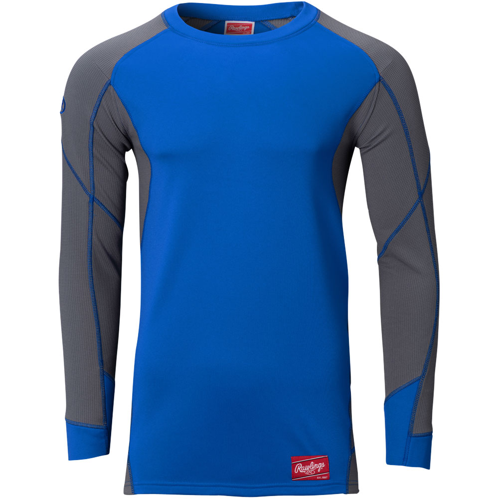 Rawlings Mens Dugout Fleece Baseball Pullover Royal 2XL