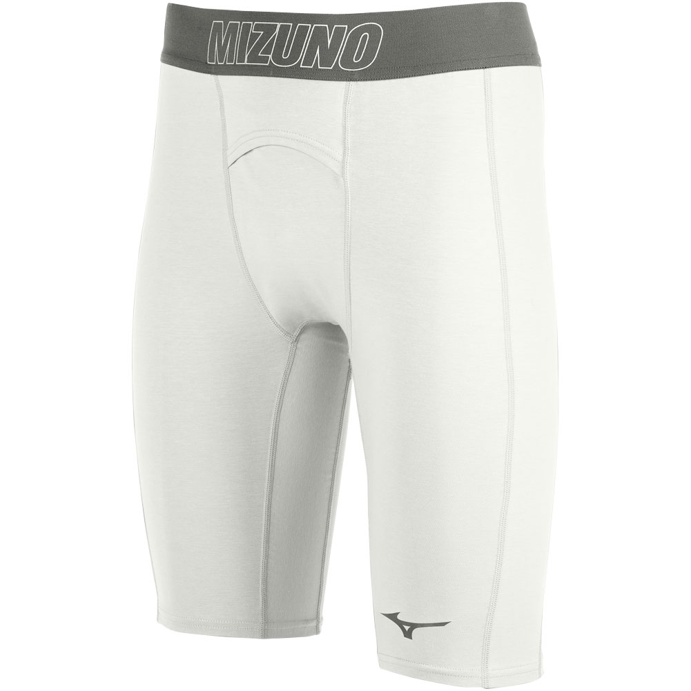 Mizuno Mens The Arrival Compression Baseball Short White L