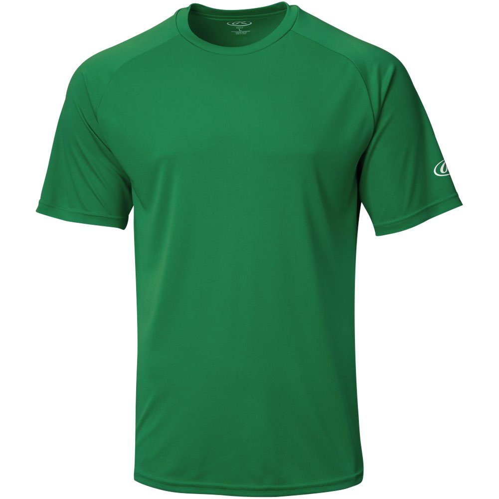 Rawlings Mens Crew Neck Short Sleeve Baseball T-Shirt Dark Green XL