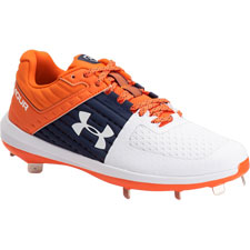 navy and orange baseball cleats
