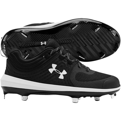 under armour white metal softball cleats