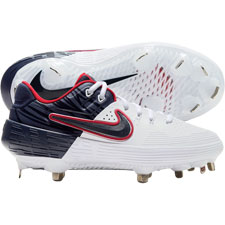 white nike softball metal cleats