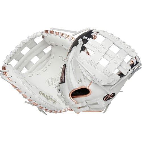 Rawlings Liberty Advance Softball Glove White Catchers Mitt Right Hand Throw 33/"