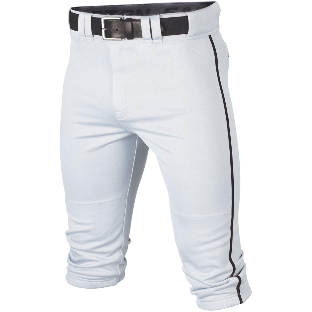 Easton Mens Rival+ Piped Knicker Baseball Pants White/Black 2XL