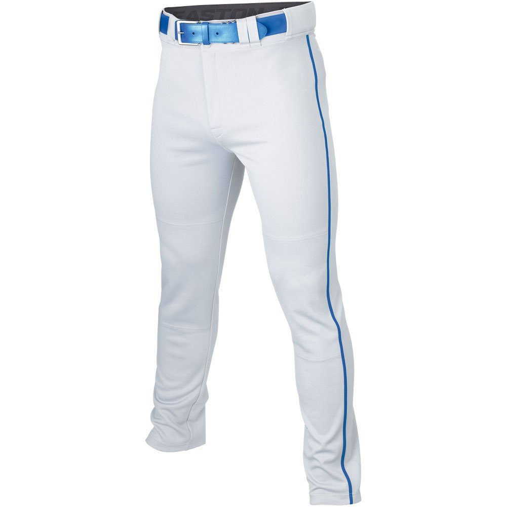 Easton Mens Rival+ Open Bottom Piped Baseball Pants White/Royal 2XL