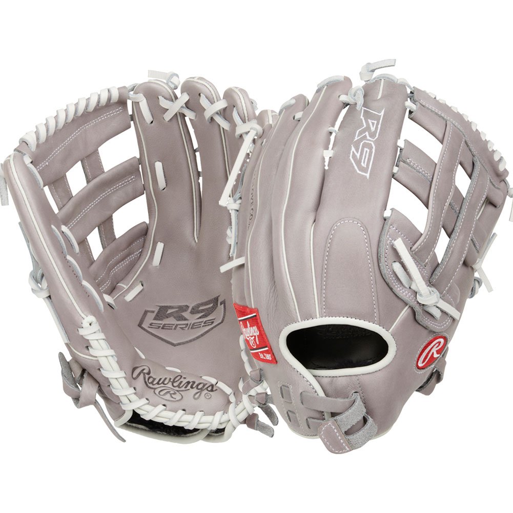 Rawlings R9 13 Inch Fastpitch Softball Glove (R9SB130-6G) Pro H Grey Right Hand