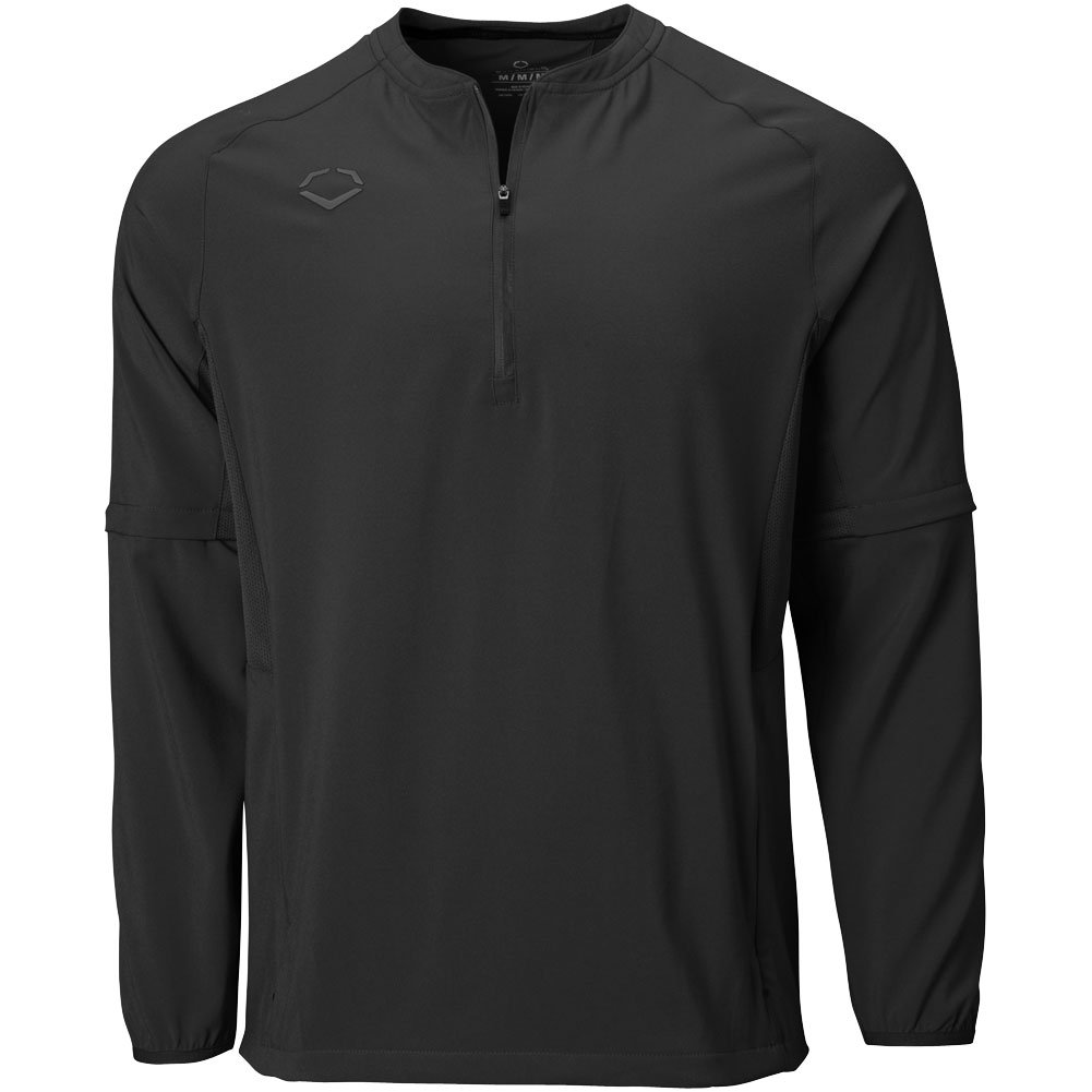 Evoshield Mens Long Sleeve Baseball BP Jacket Black 2XL