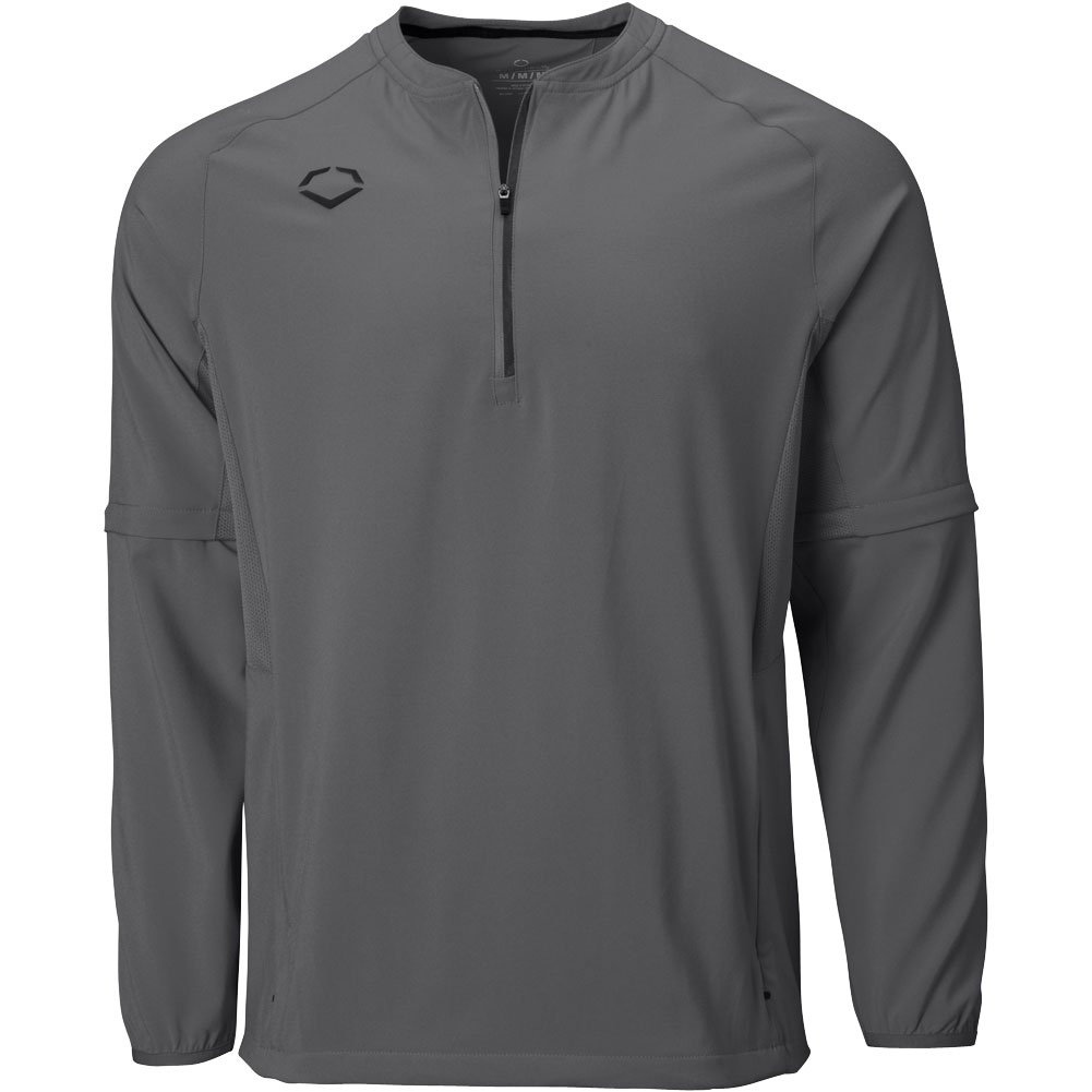 Evoshield Mens Long Sleeve Baseball BP Jacket Charcoal S