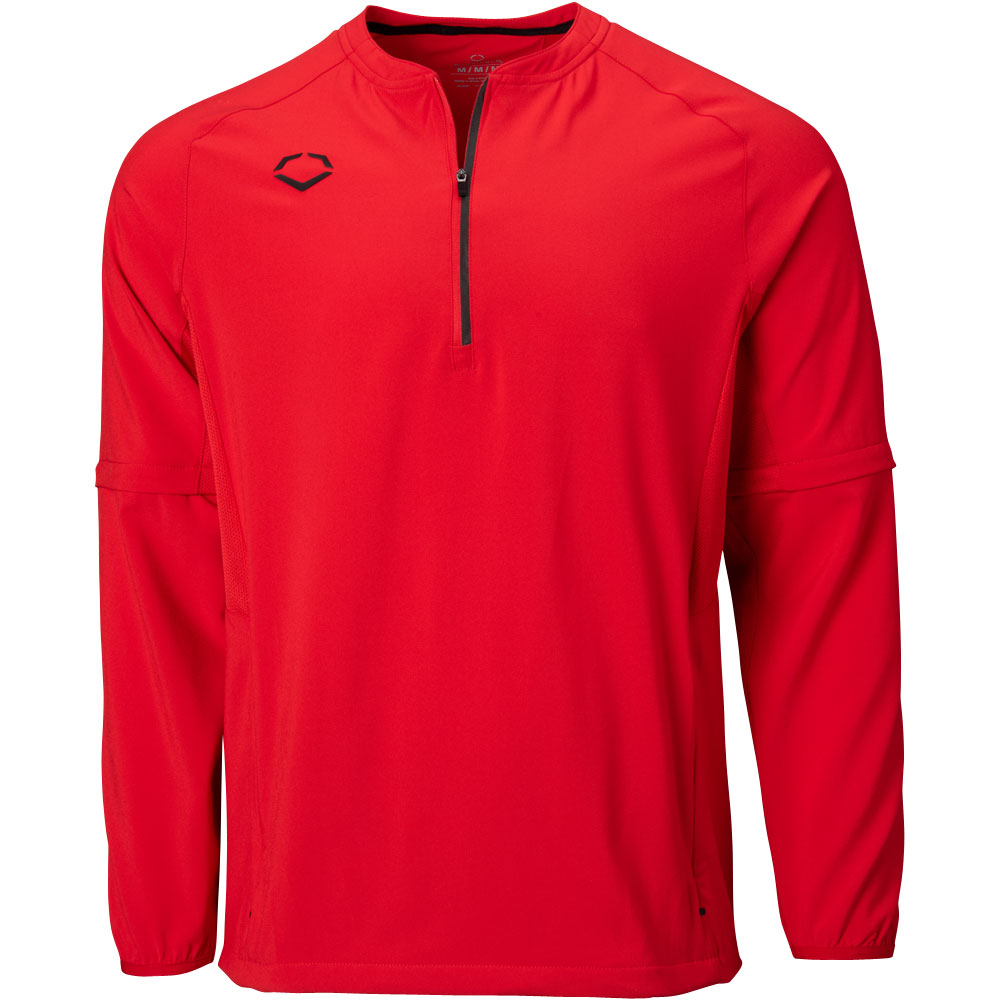 Evoshield Mens Long Sleeve Baseball BP Jacket Scarlet 2XL