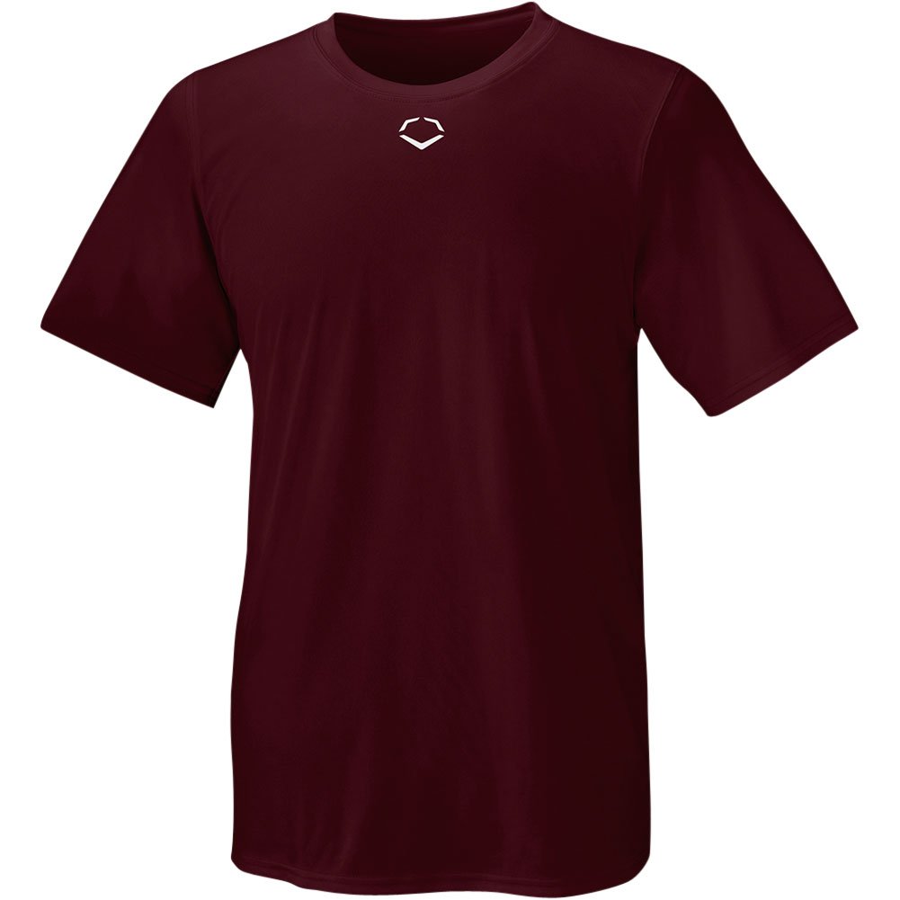 Evoshield Mens E306 Tech Baseball T-Shirt Maroon 2XL