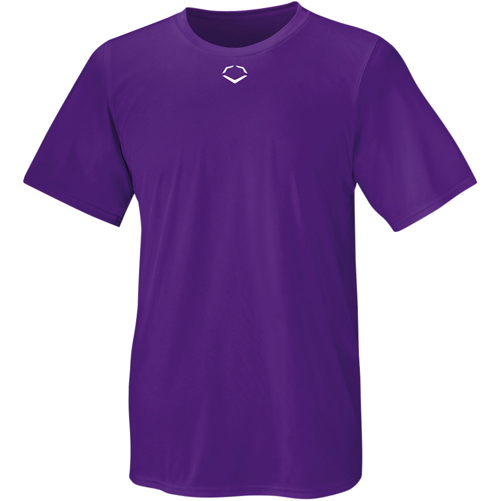 Evoshield Mens E306 Tech Baseball T-Shirt Purple 2XL