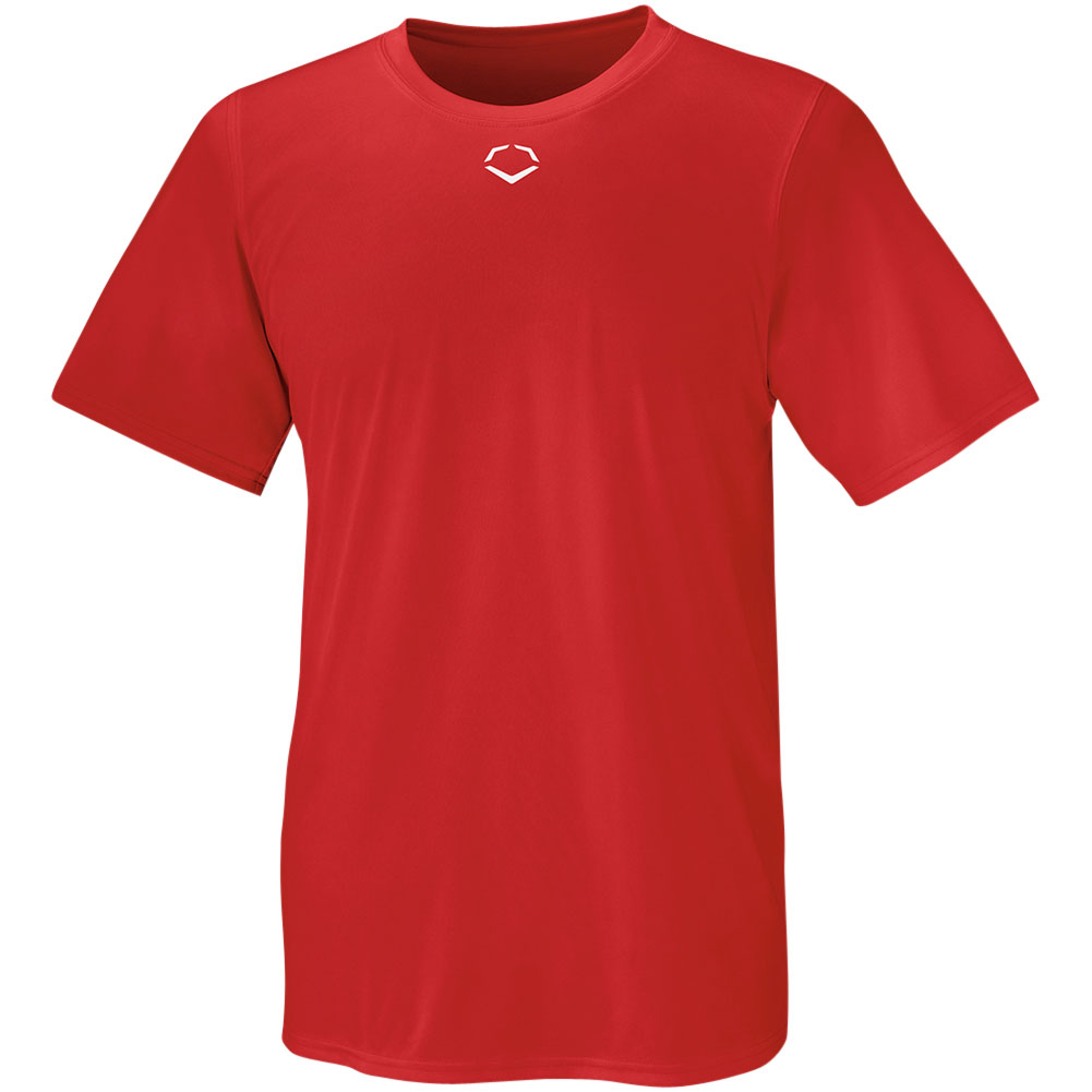 Evoshield Mens E306 Tech Baseball T-Shirt Scarlet L