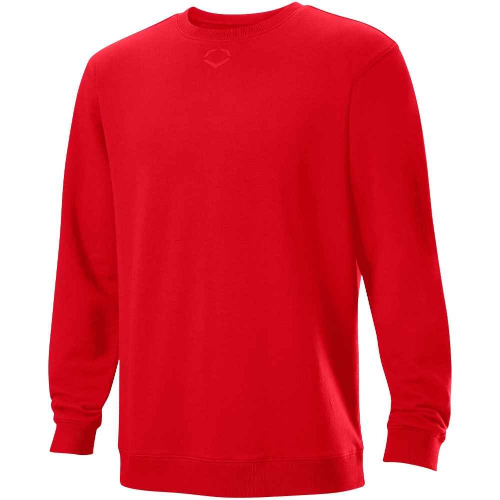 Evoshield Mens Terry Training Baseball Sweatshirt Scarlet S