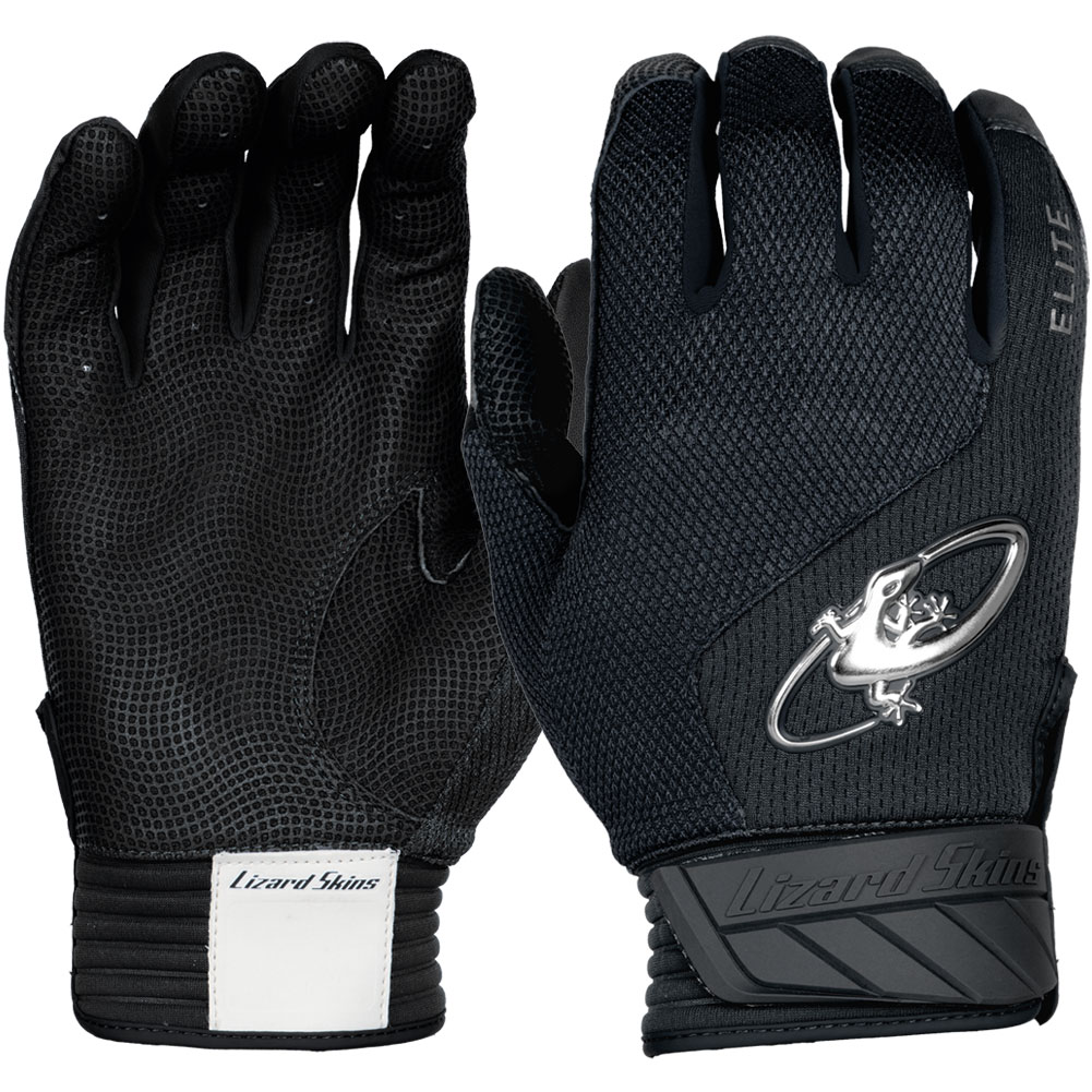 Lizard Skins Adult Komodo Elite V2 Batting Gloves Black Small