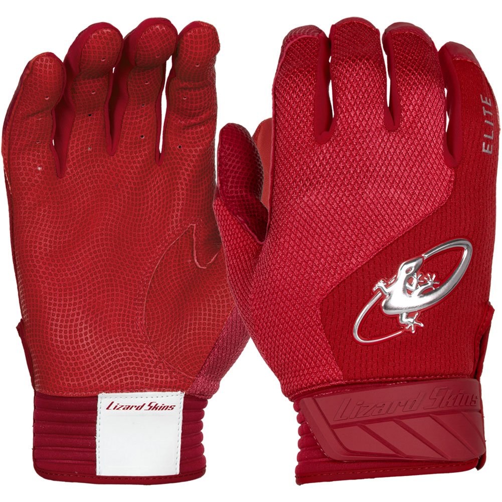 Lizard Skins Adult Komodo Elite V2 Batting Gloves Red Large