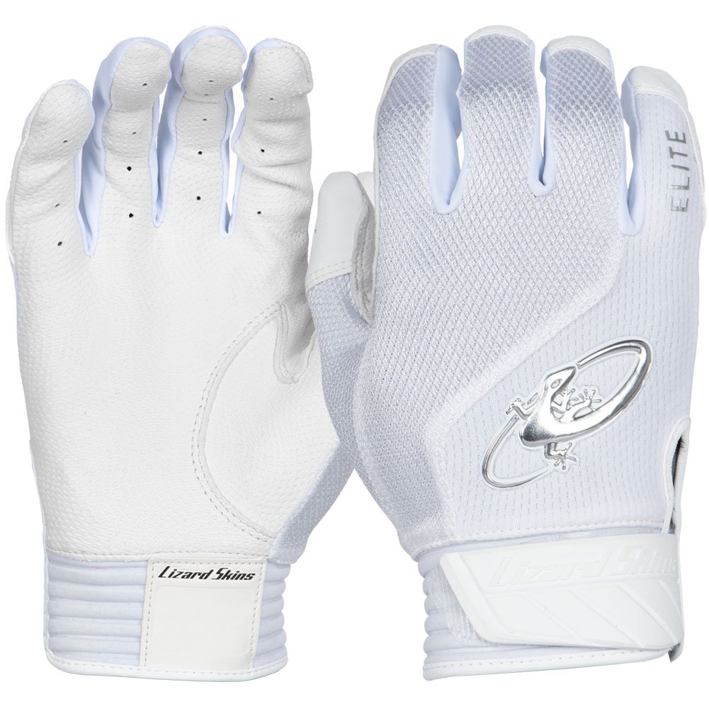 Lizard Skins Adult Komodo Elite V2 Batting Gloves White Large