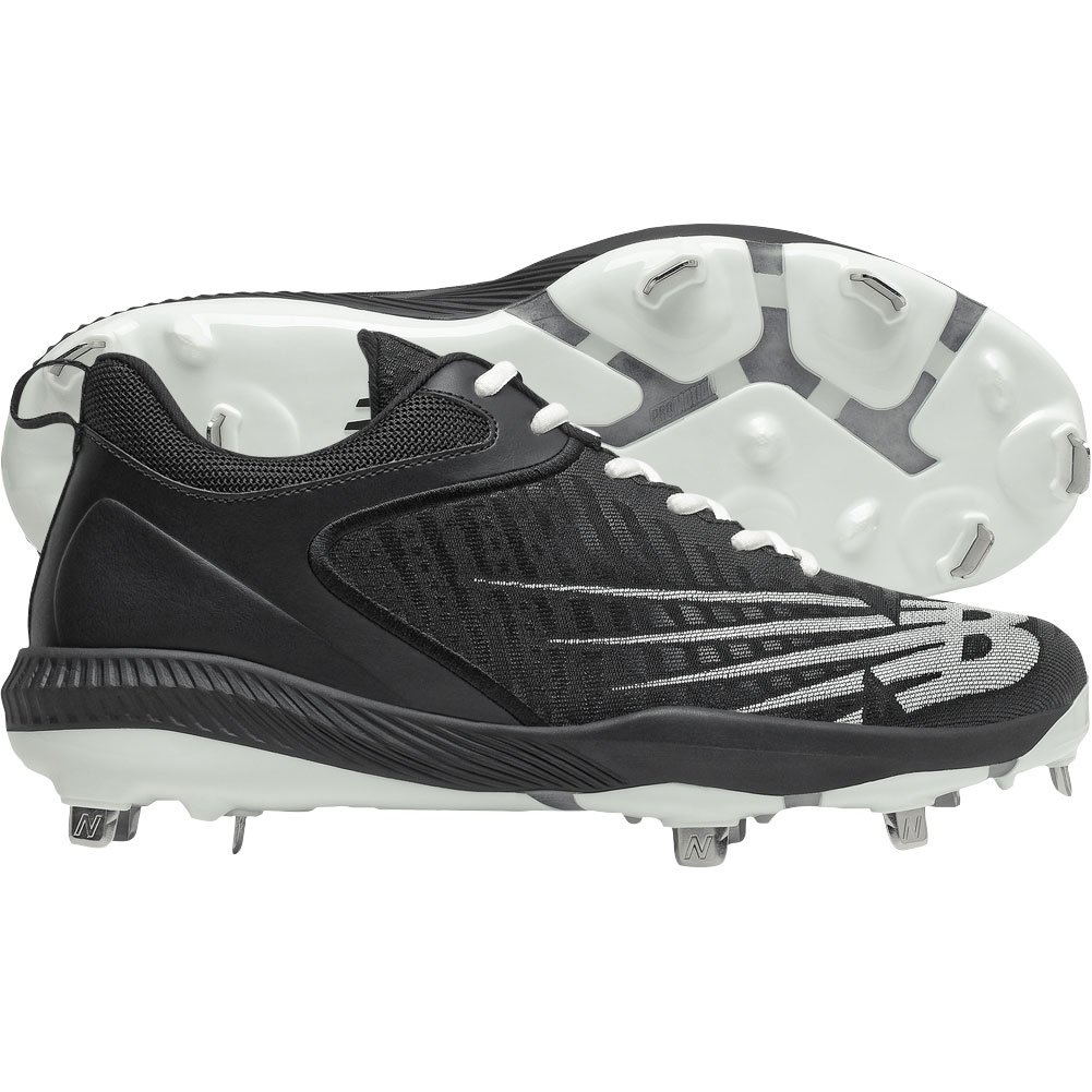 New Balance Mens Fuel Cell 4040v6 Low Metal Baseball Cleats Black/White D 10, Size: 10 D US