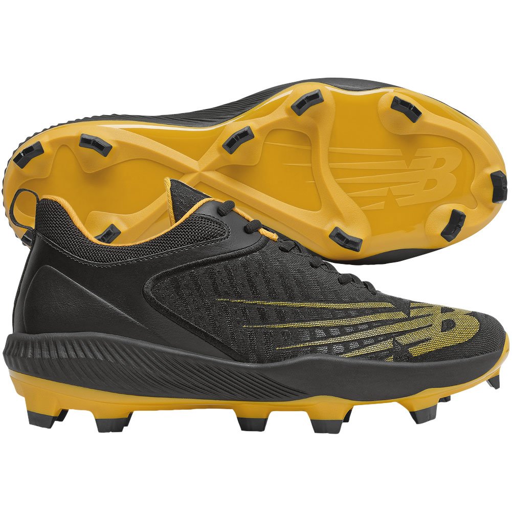 New Balance Mens Fuel Cell 4040v6 Low Molded Baseball Cleats Black/Yellow D 11.5, Size: 11.5 D US