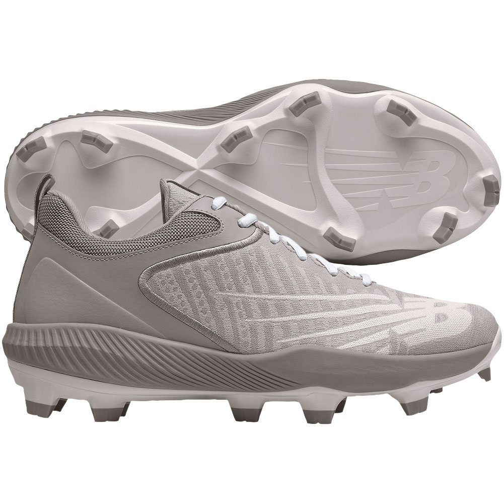 New Balance Mens Fuel Cell 4040v6 Low Molded Baseball Cleats Grey/White D 11, Size: 11 D US