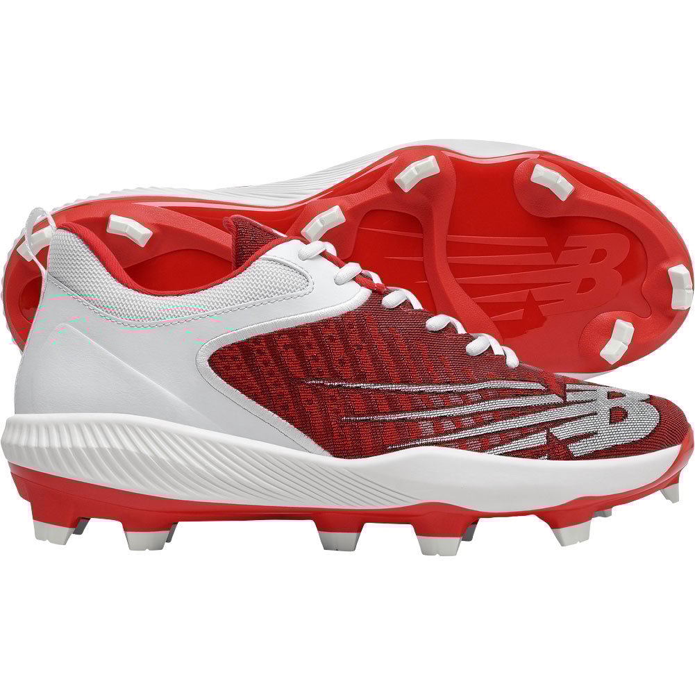 New Balance Mens Fuel Cell 4040v6 Low Molded Baseball Cleats Red/White D 11.5, Size: 11.5 D US