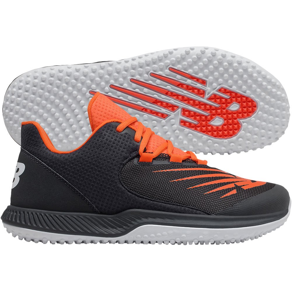 New Balance Mens Fuel Cell 4040v6 Turf Baseball Shoes Black/Orange D 11.5, Size: 11.5 D US