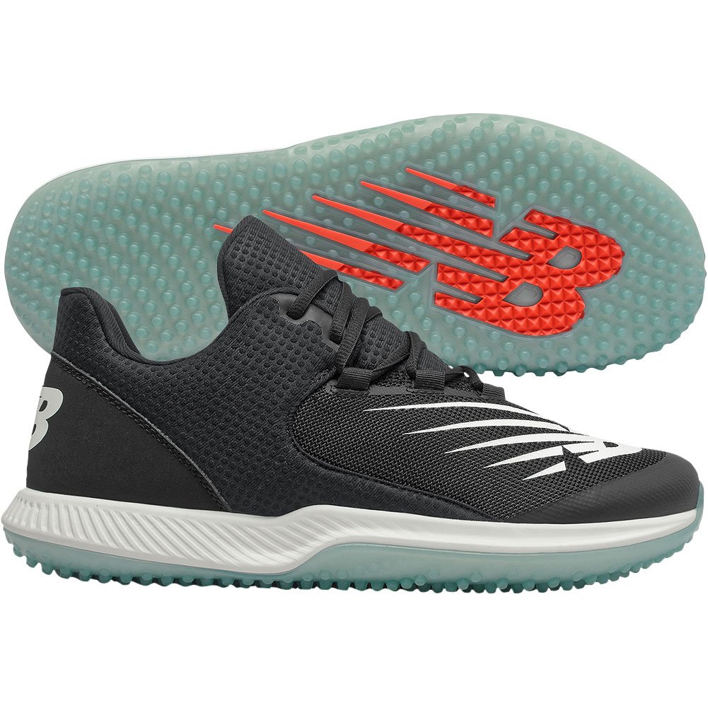 New Balance Mens Fuel Cell 4040v6 Turf Baseball Shoes Black/White D 10, Size: 10 D US