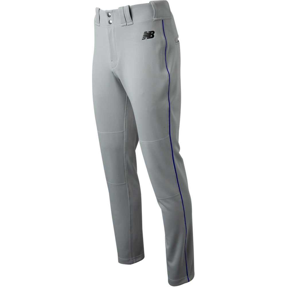 New Balance Mens Adversary 2.0 Piped Tapered Baseball Pant Grey/Royal XL