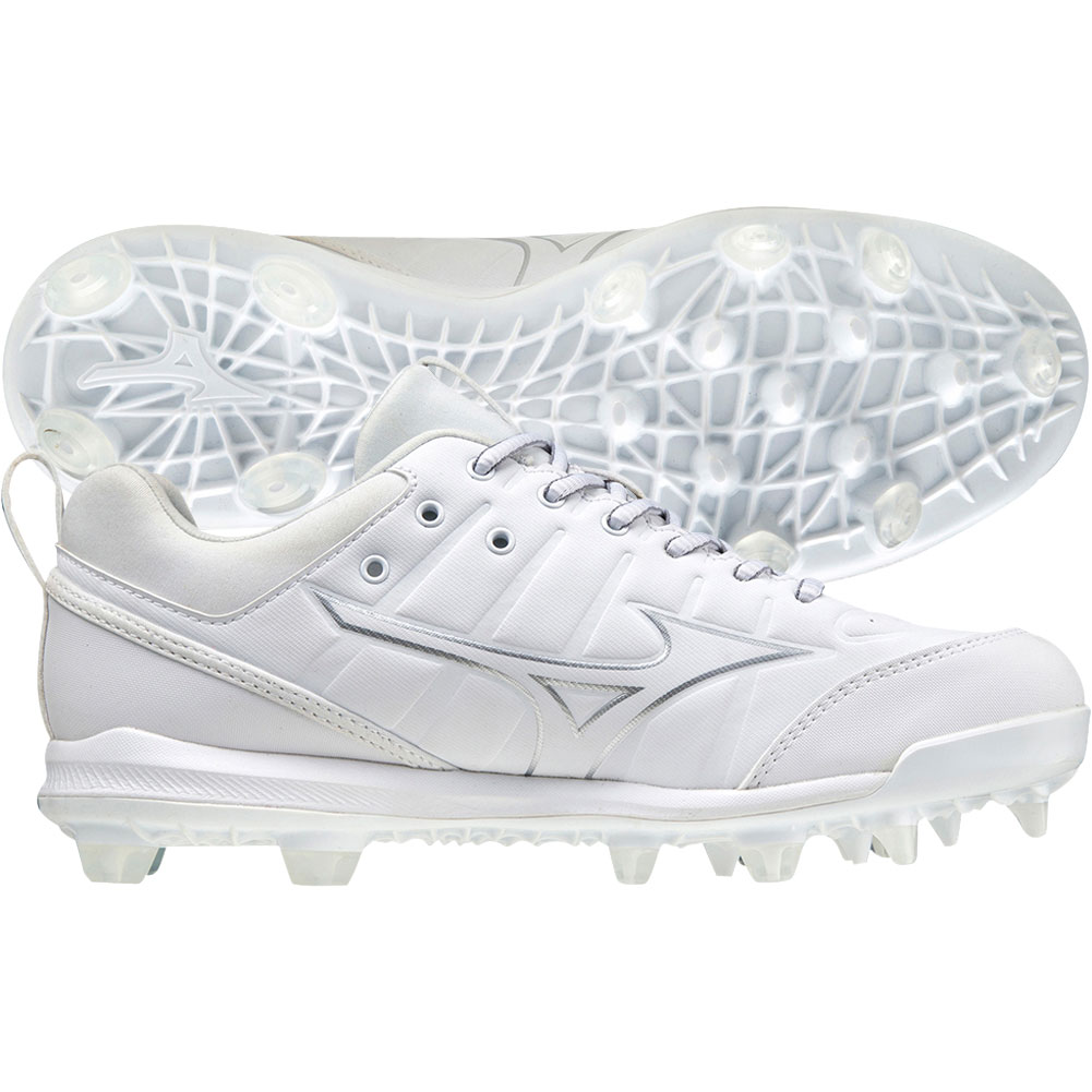 Mizuno Womens 9-Spike Advanced Finch Elite 5 TPU Molded Fastpitch Softball Cleats White/White Medium 10, Size: 10 Medium US