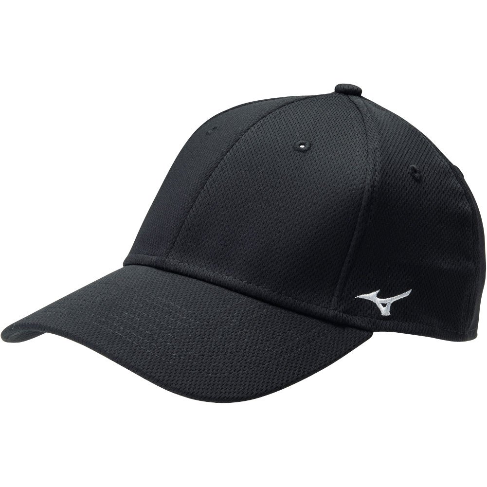 Mizuno Stretch Fitted Team Hat Black Small/Medium