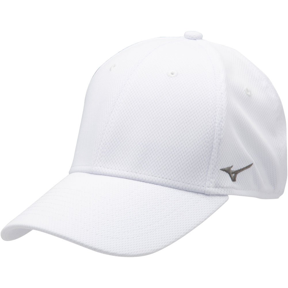Mizuno Stretch Fitted Team Hat White Large/X-Large