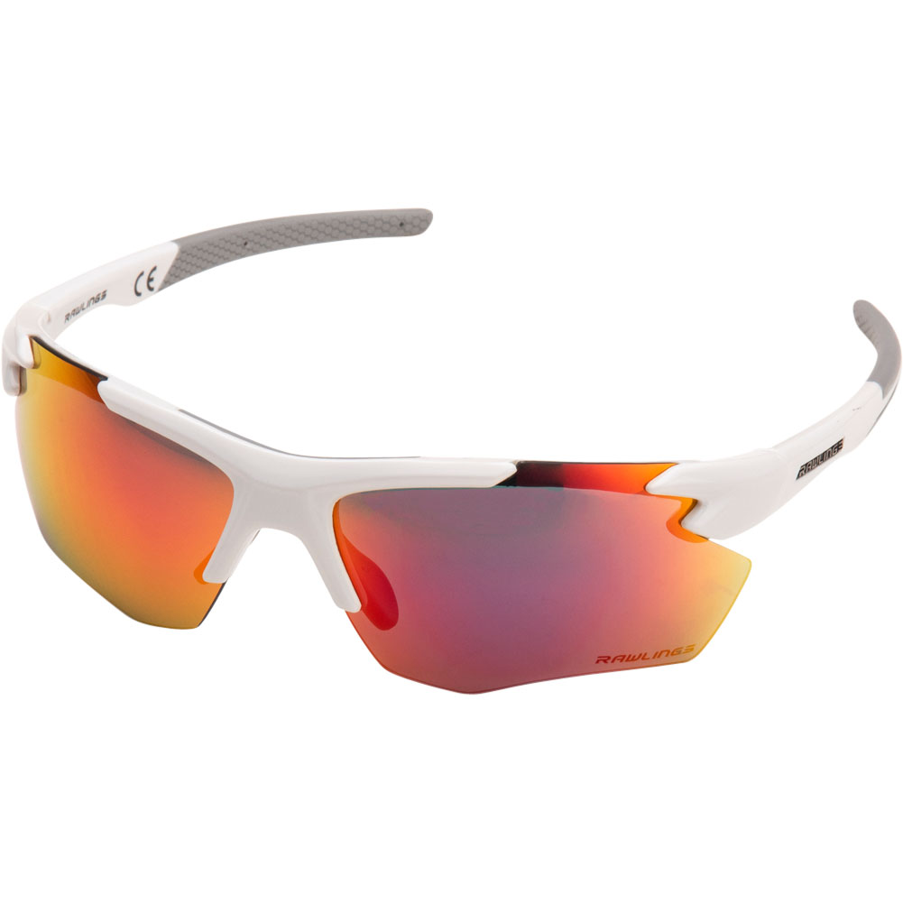 Rawlings 2102 Mirror Baseball Sunglasses White/Red