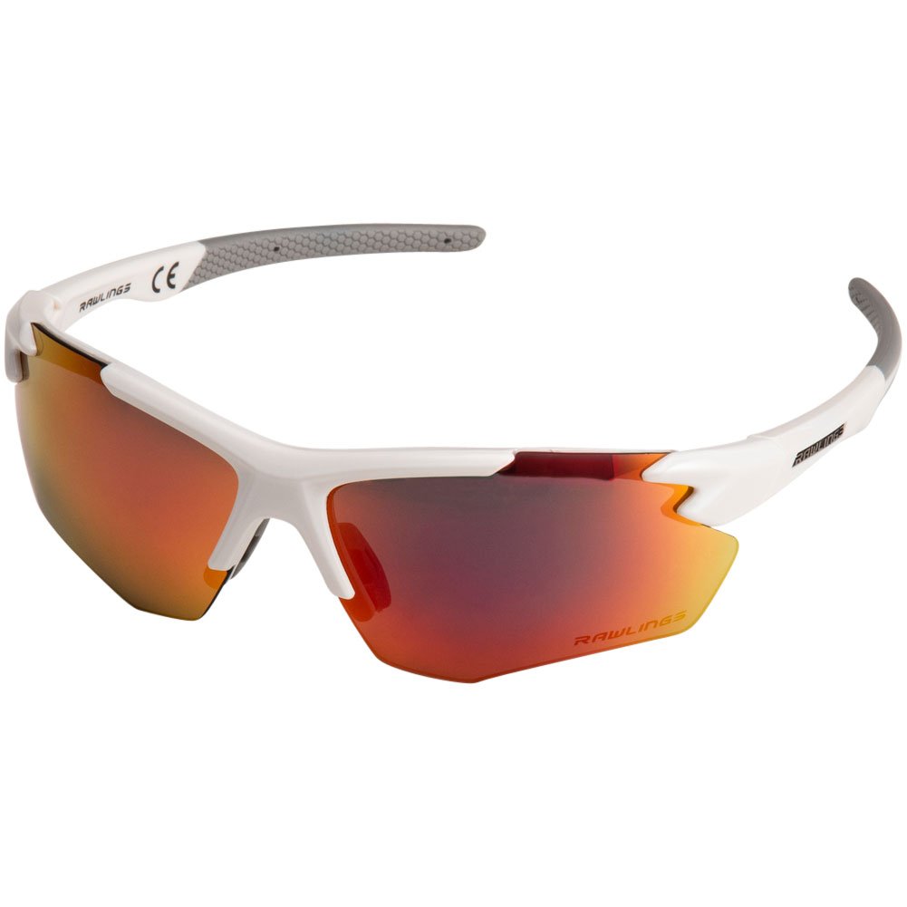 Rawlings Youth RY 2102 Mirror Baseball Sunglasses White/Red