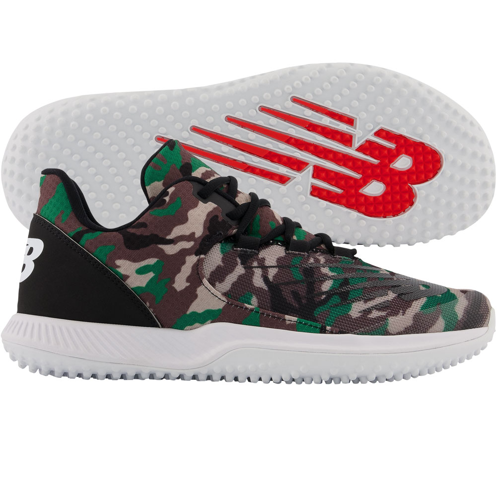 New Balance Mens Fuel Cell 4040v6 Camo Turf Baseball Shoes Black/Camo D 10, Size: 10 D US