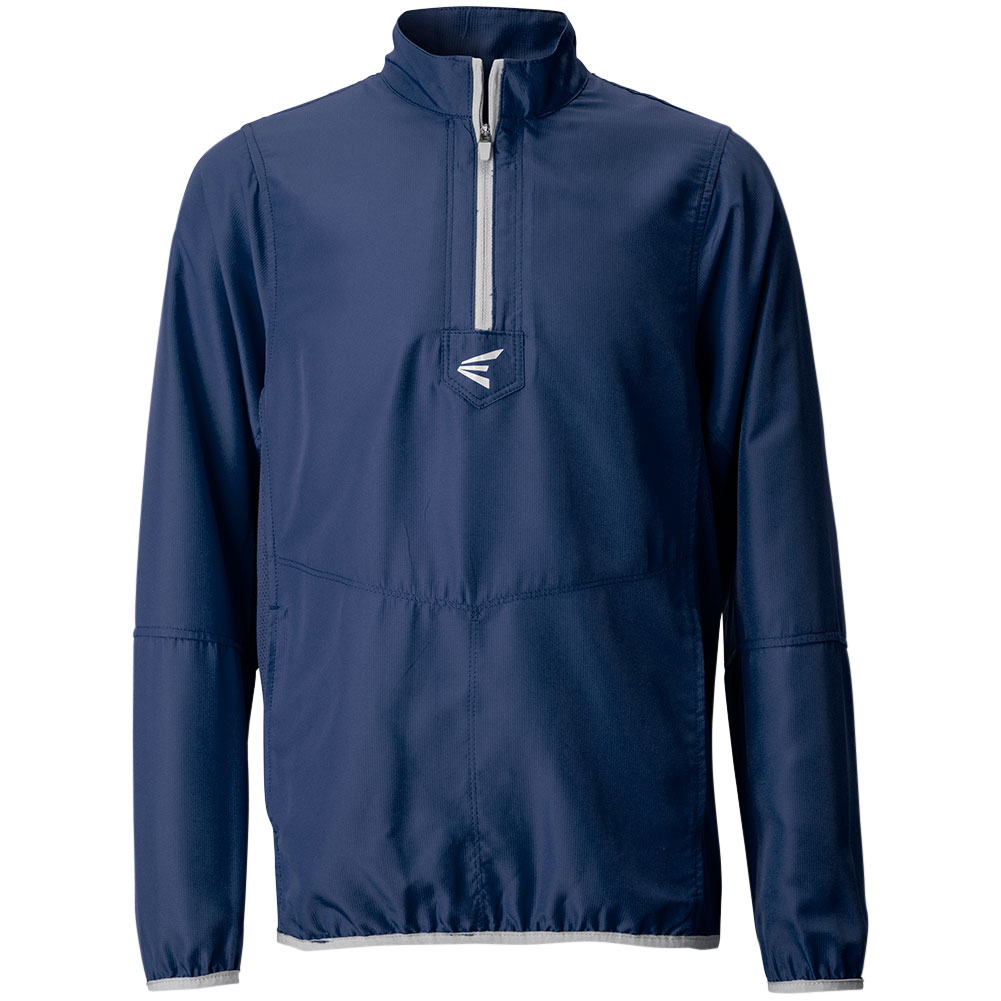Easton Youth Alpha Long Sleeve Baseball Cage Jacket Navy L