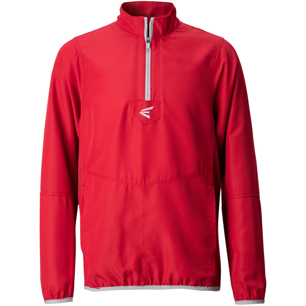 Easton Youth Alpha Long Sleeve Baseball Cage Jacket Red XL
