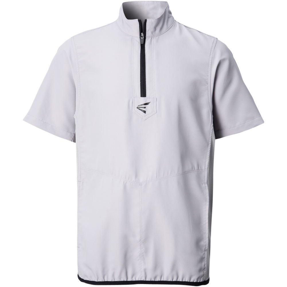 Easton Youth Alpha Short Sleeve Baseball Cage Jacket Grey S
