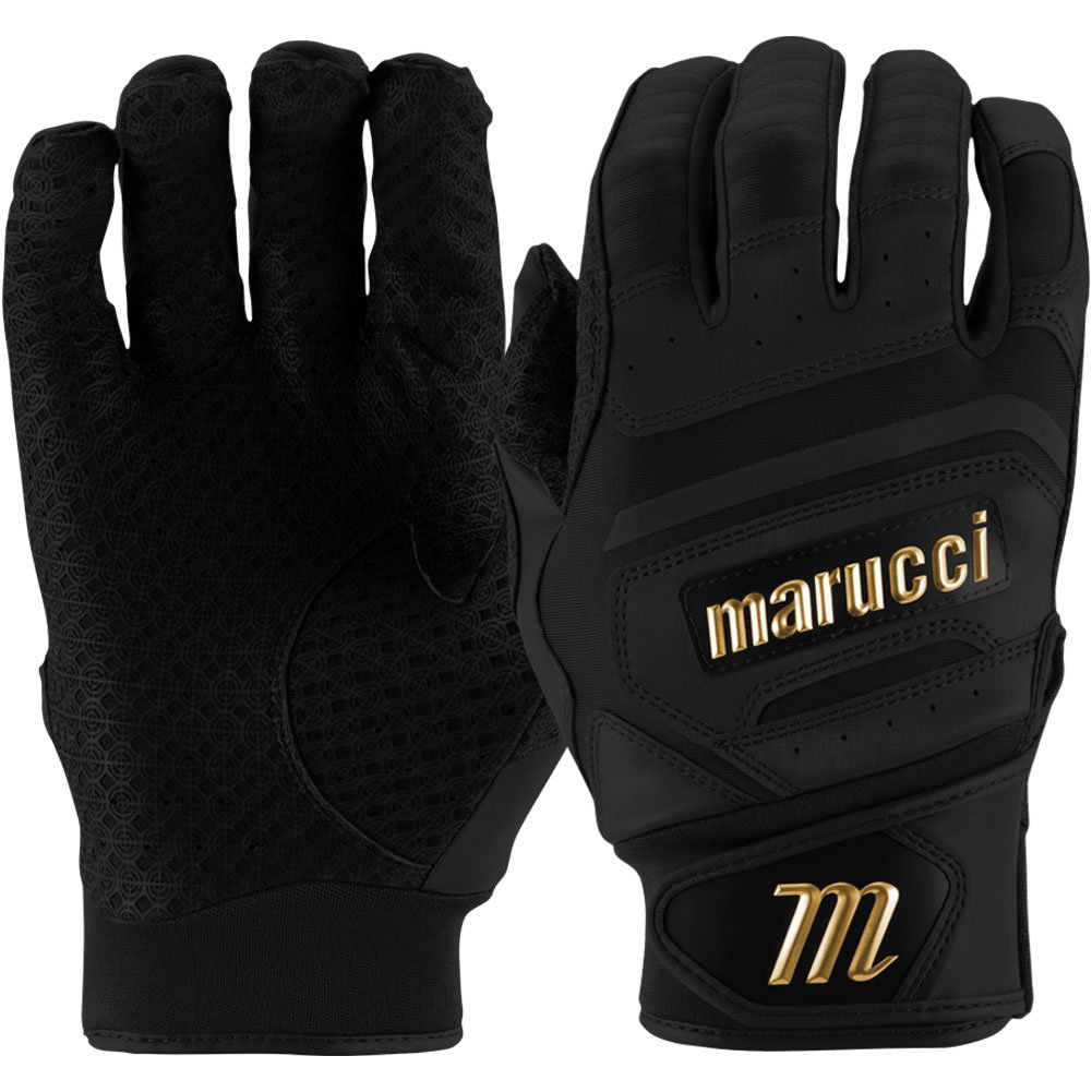 Marucci Sports Marucci  Adult Pittards Reserve Baseball Batting Gloves Black Large